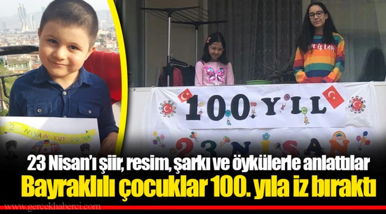 Bayraklılı çocuklar 100. yıla iz bıraktı
