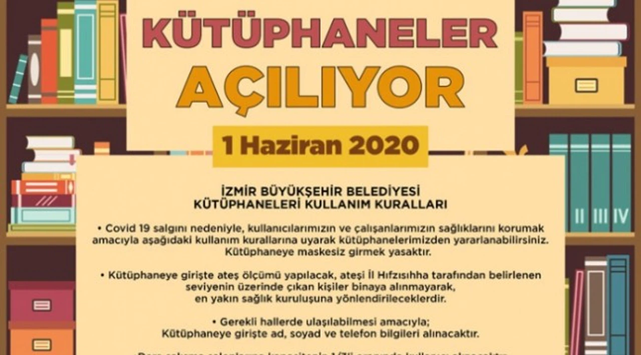Büyükşehir kütüphanelerin kurallarını açıkladı