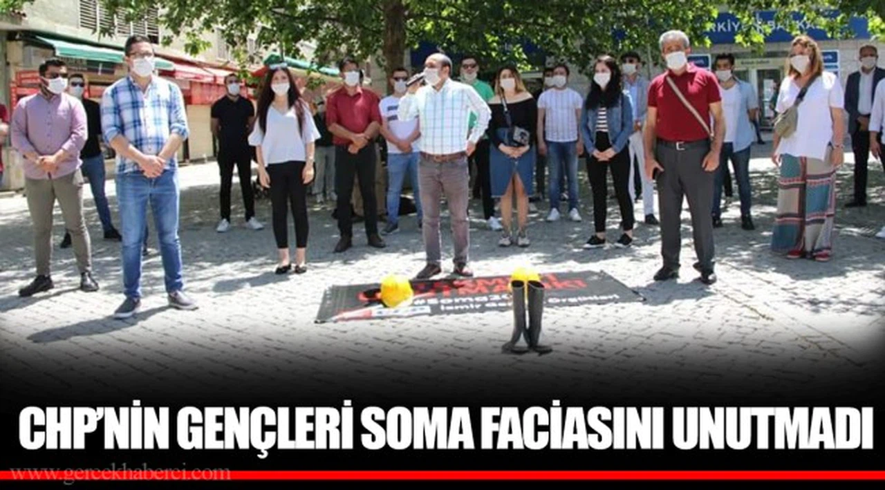 CHP’NİN GENÇLERİ SOMA FACİASINI UNUTMADI