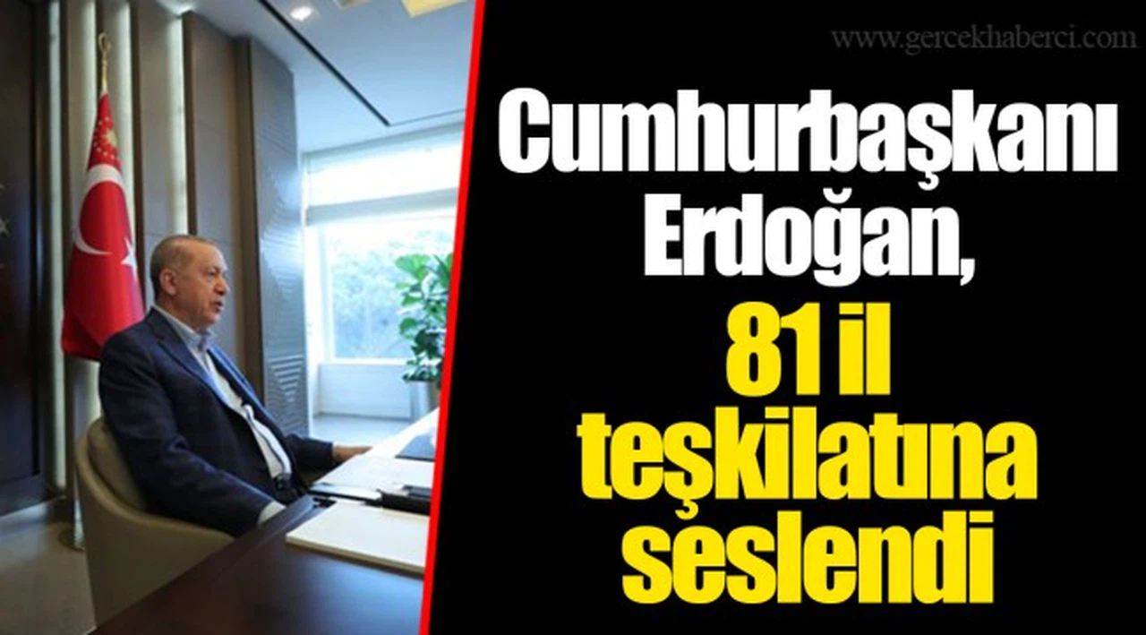 Cumhurbaşkanı Erdoğan, 81 il teşkilatına seslendi