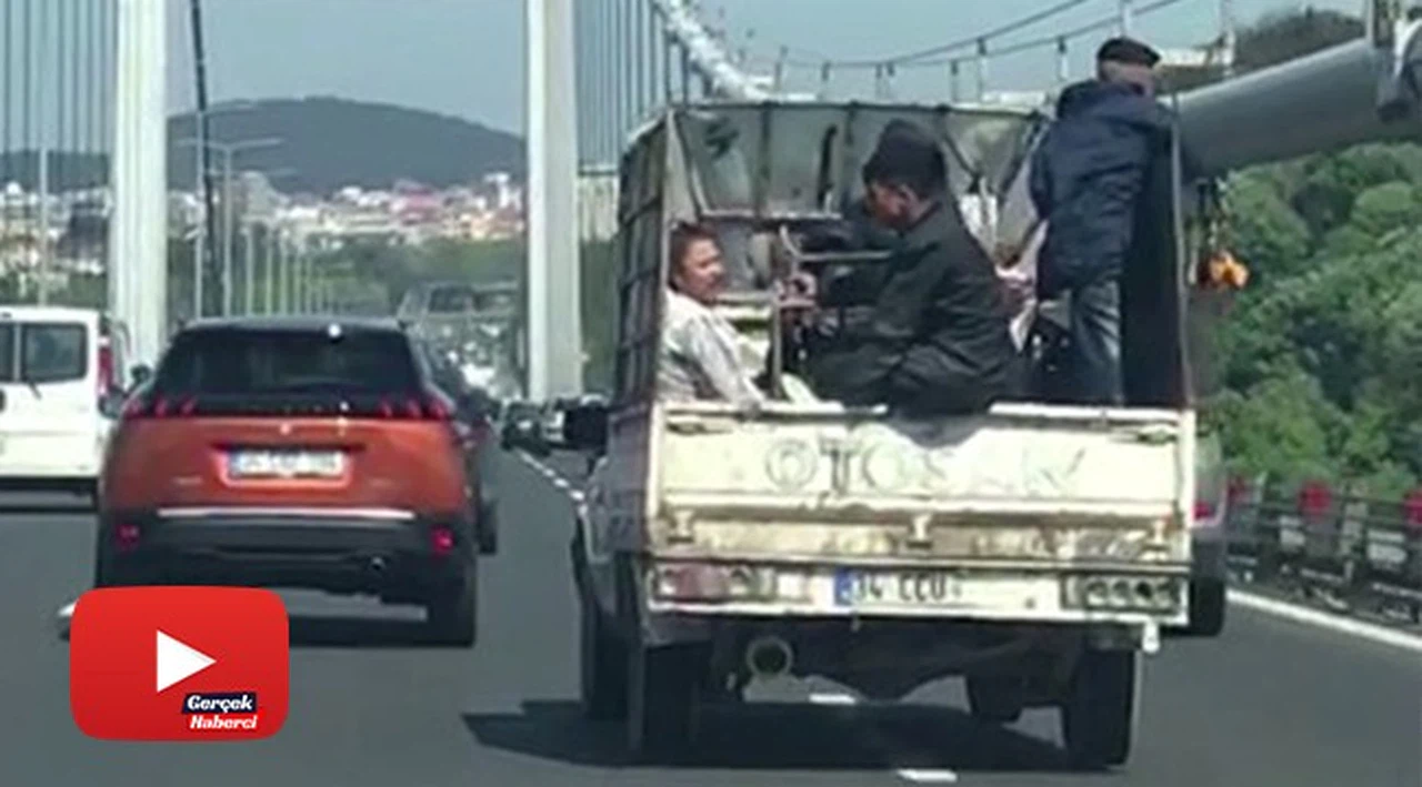 FSM Köprüsü üzerinde tehlikeli yolculuk