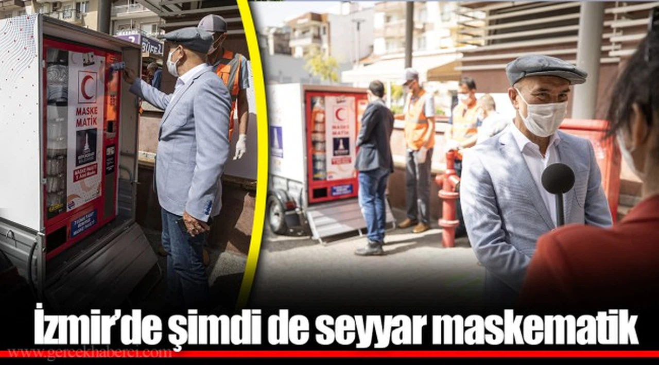  İzmir’de şimdi de seyyar maskematik