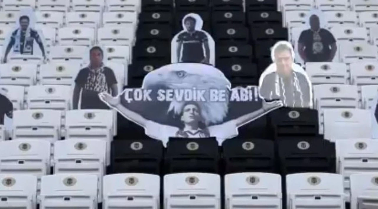 Koronavirüs sonrası tribünleri dolduran "karton taraftar" uygulamasına Beşiktaş da katıldı
