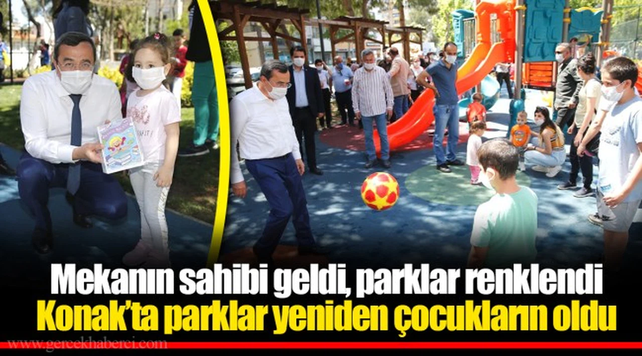Mekanın sahibi geldi, parklar renklendi