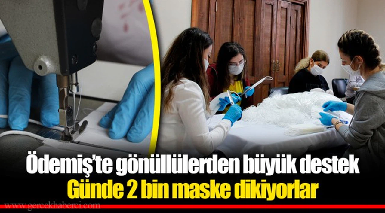 Ödemiş’te gönüllülerden büyük destek
