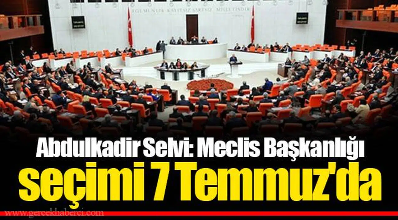 Abdulkadir Selvi: Meclis Başkanlığı seçimi 7 Temmuz'da