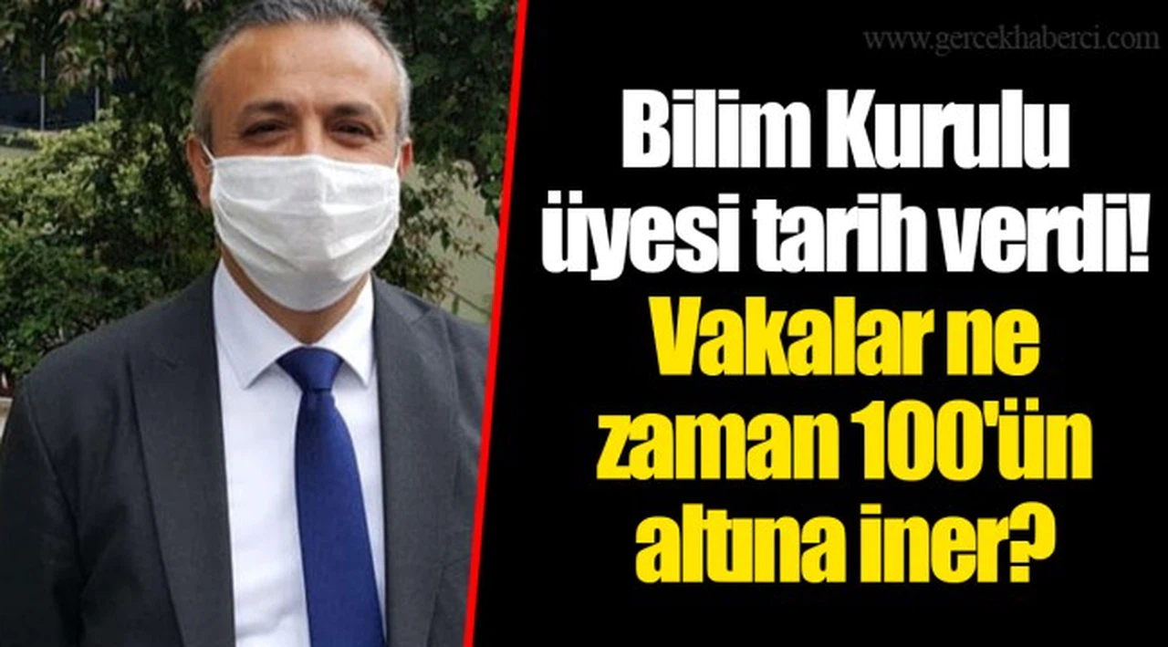 Bilim Kurulu üyesi tarih verdi! Vakalar ne zaman 100'ün altına iner?