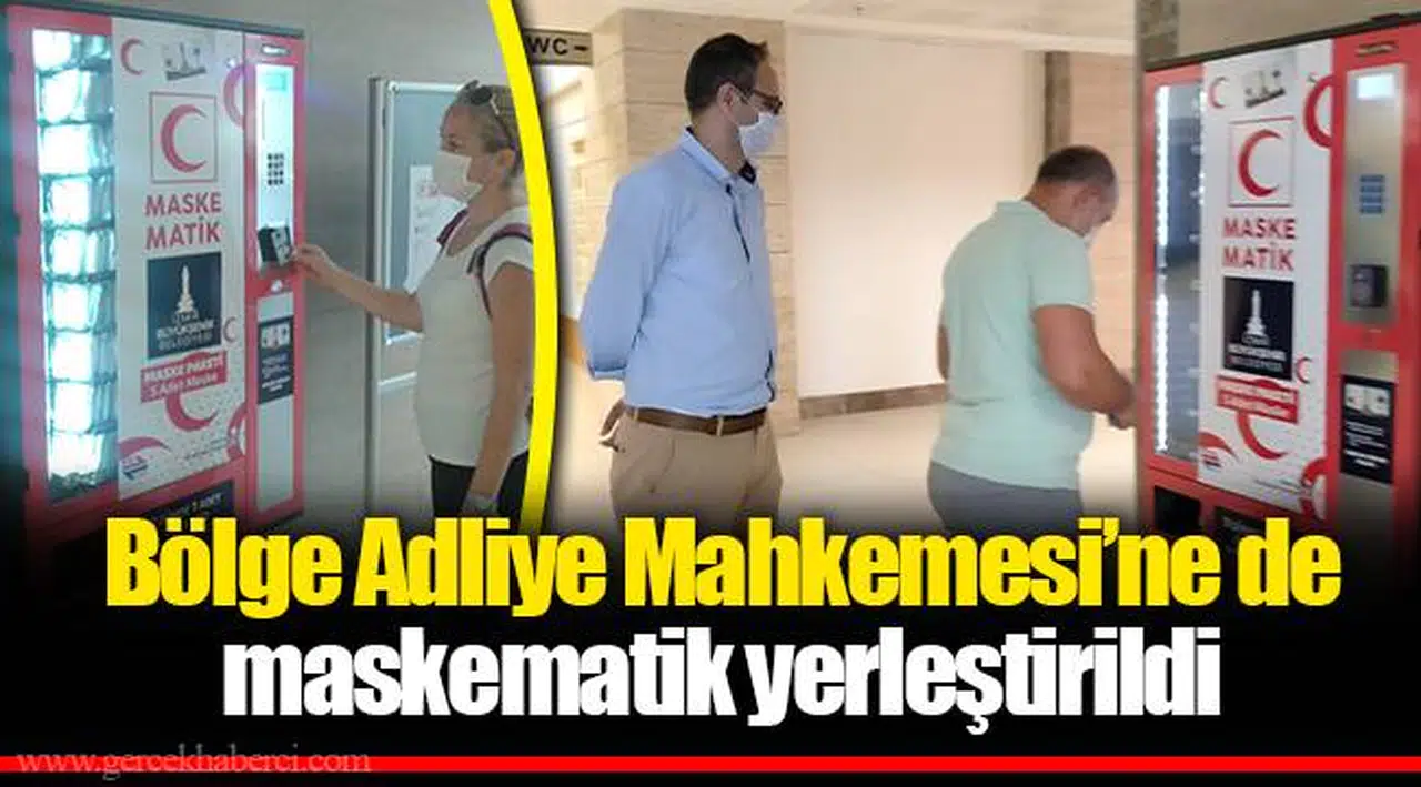 Bölge Adliye Mahkemesi’ne de maskematik yerleştirildi