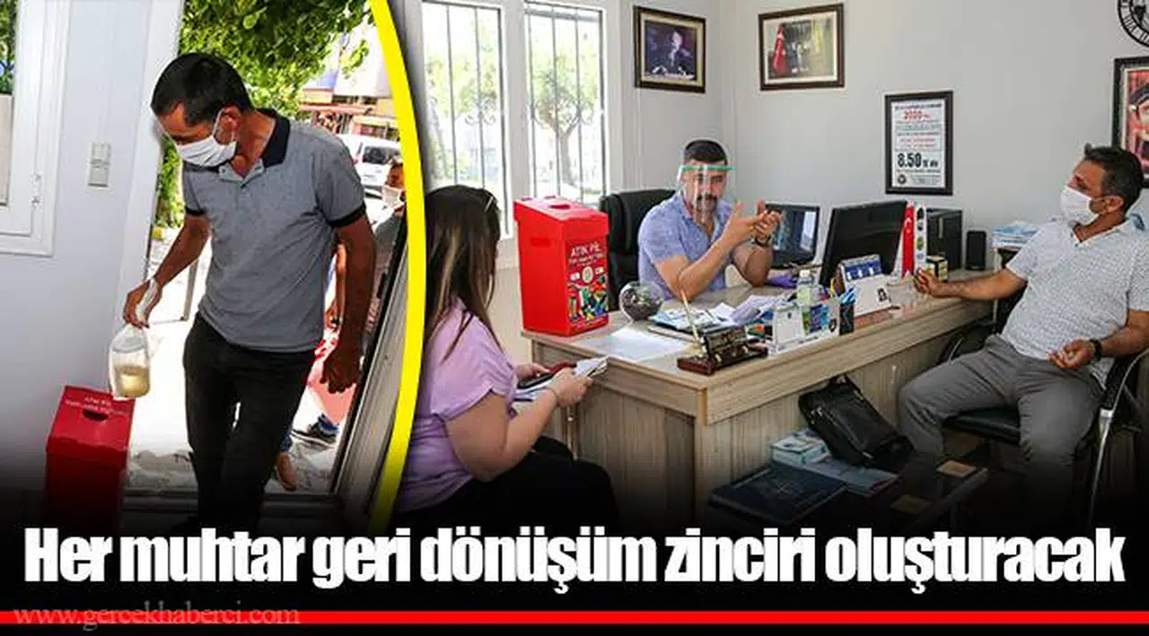 Buca’da her muhtar geri dönüşüm zinciri oluşturacak 