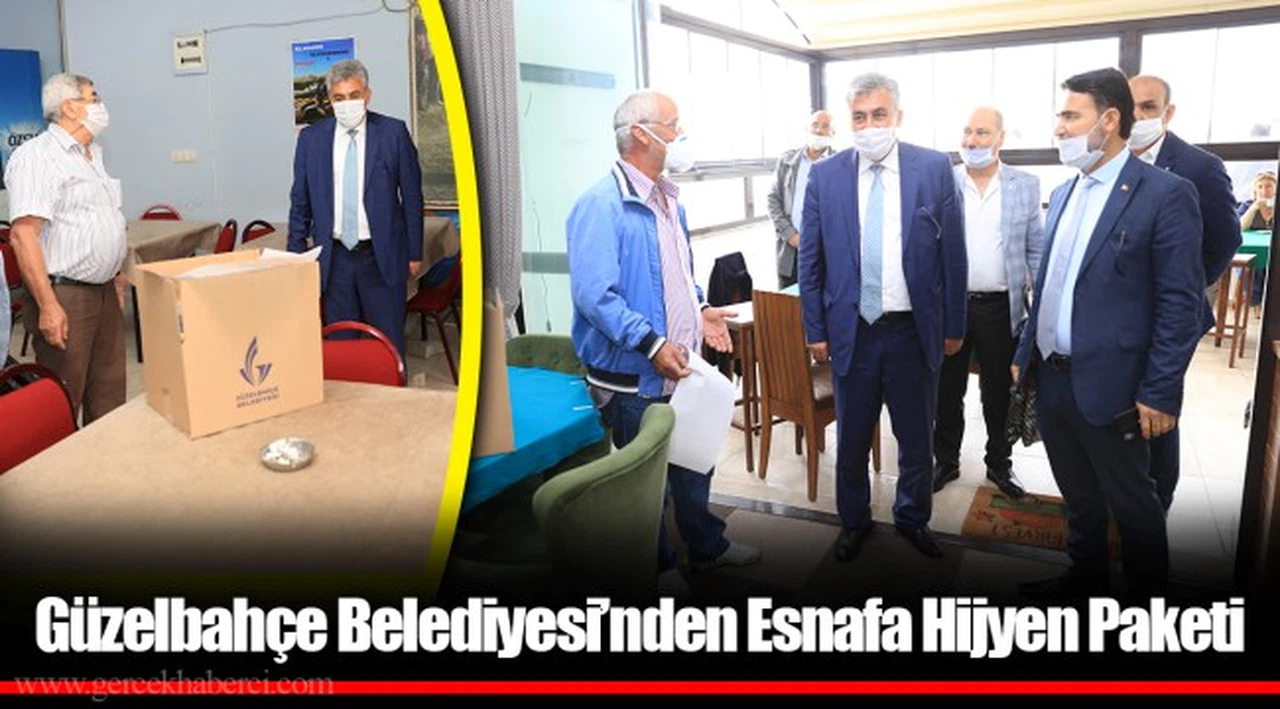 Güzelbahçe Belediyesi’nden Esnafa Hijyen Paketi