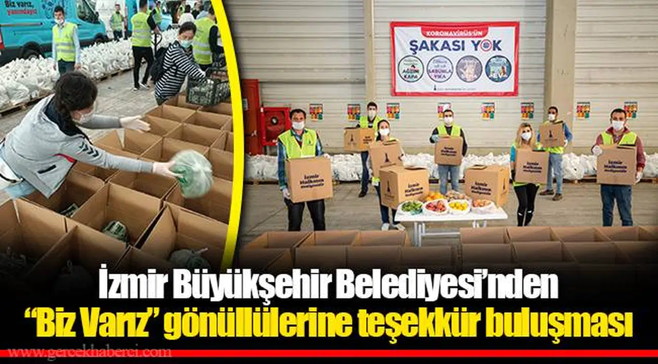 İzmir Büyükşehir Belediyesi’nden “Biz Varız” gönüllülerine teşekkür buluşması