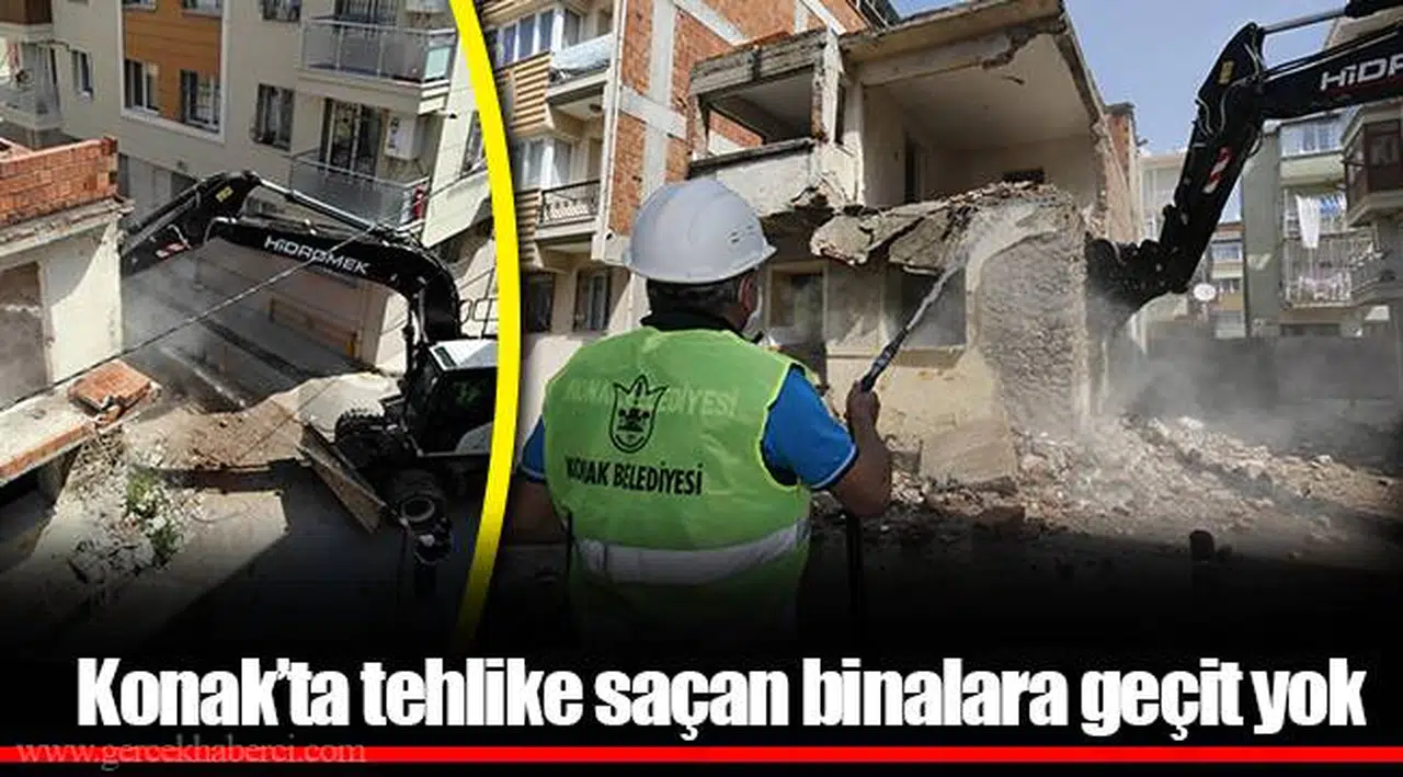 Konak’ta tehlike saçan binalara geçit yok