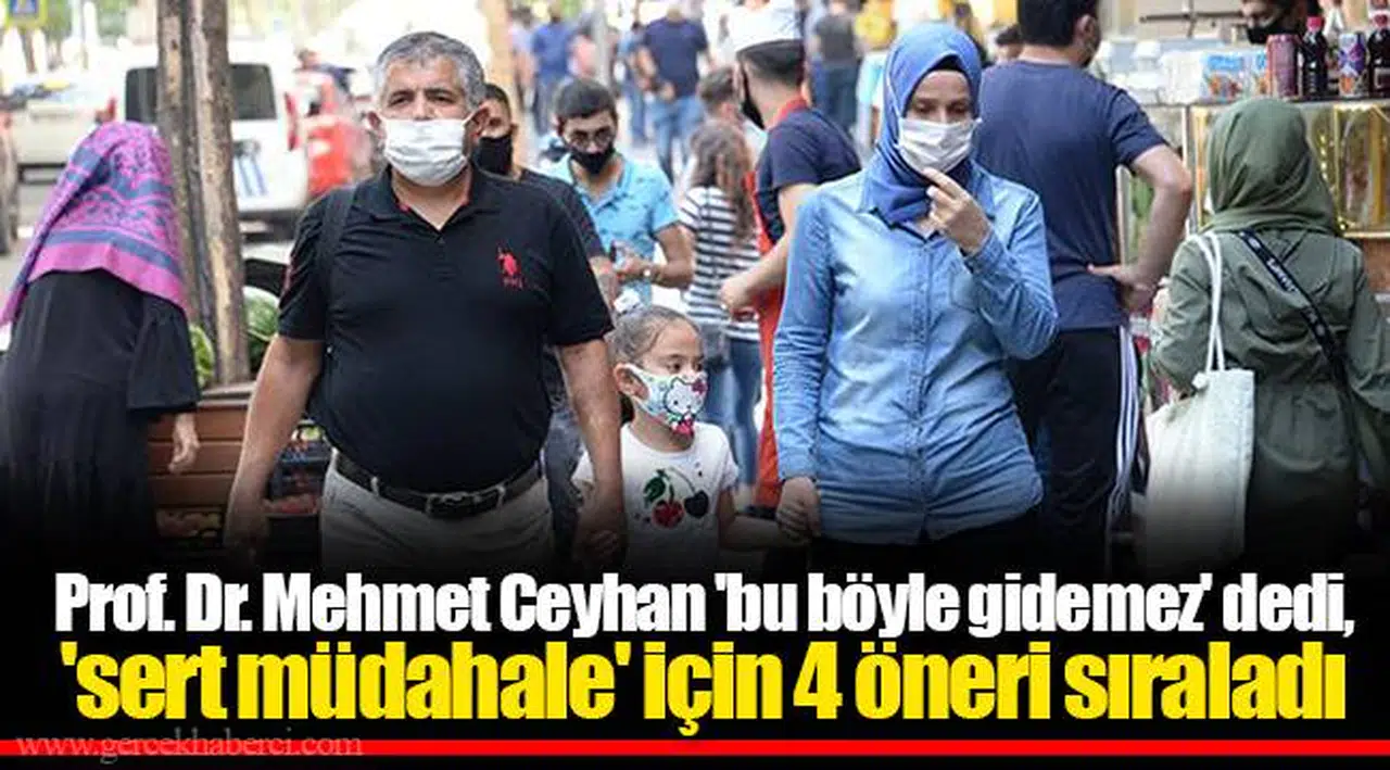 Prof. Dr. Mehmet Ceyhan 'bu böyle gidemez' dedi, 'sert müdahale' için 4 öneri sıraladı
