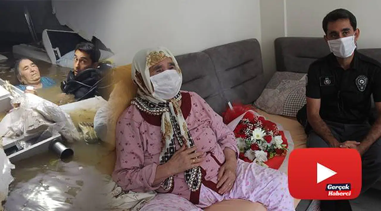 Tıp merkezinde boğulmaktan kurtarılan kadın kahramanıyla buluştu