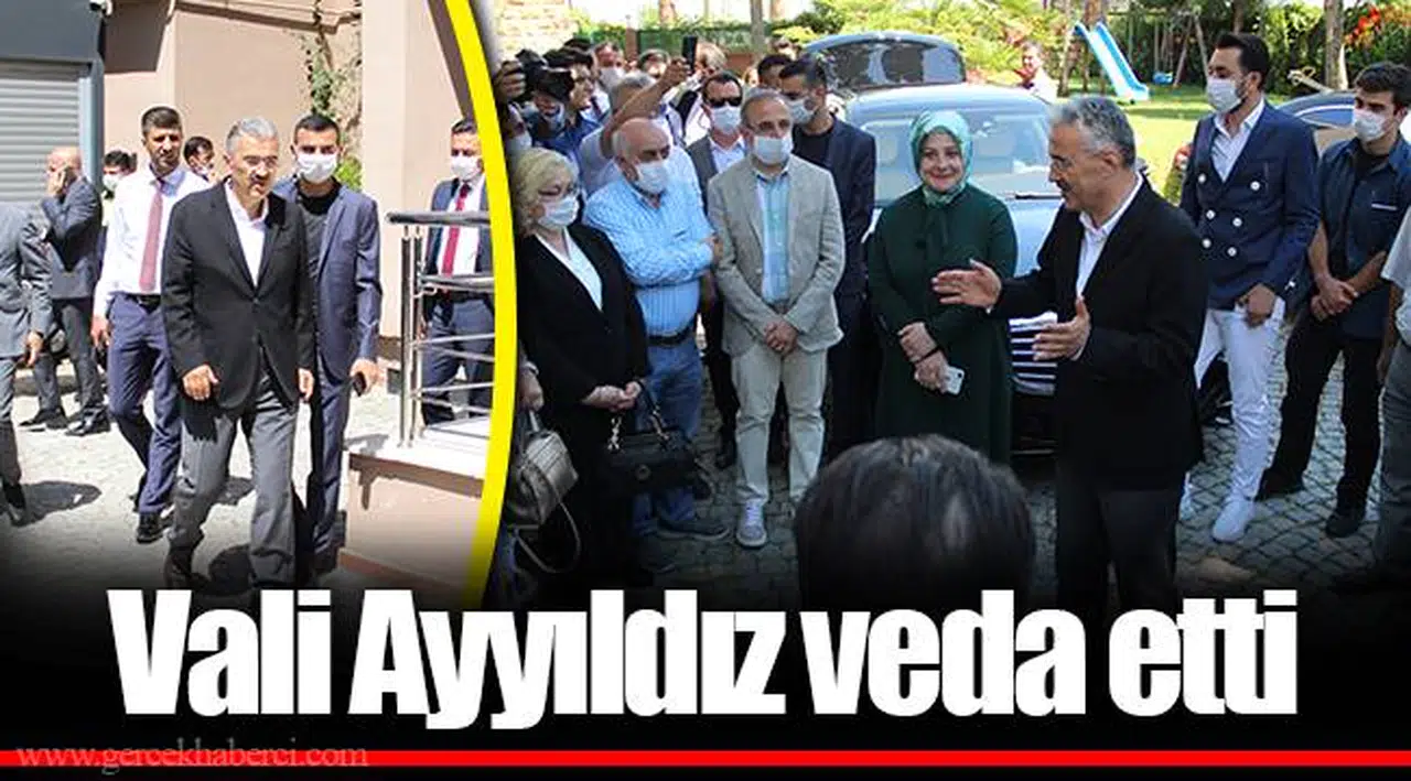 Vali Ayyıldız veda etti