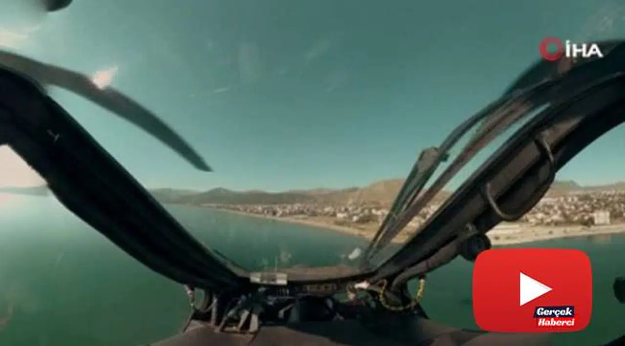 Atak helikopterinin kokpitinden gerçek operasyon görüntüleri