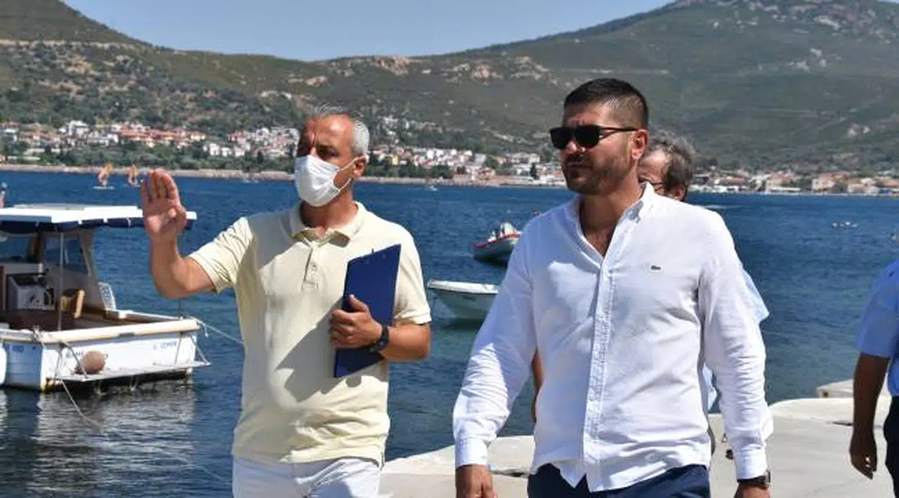 BAŞKAN FATİH GÜRBÜZ, YENİ FOÇA SAHİLİNİ DENETLEDİ