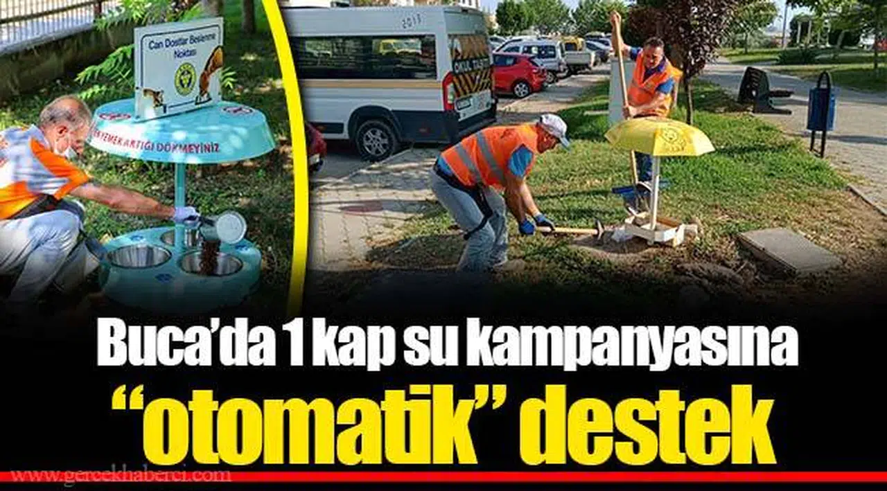  Buca’da 1 kap su kampanyasına “otomatik” destek