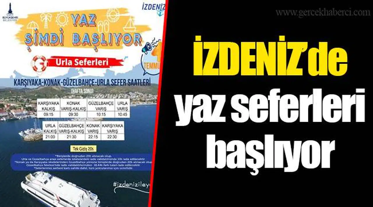İZDENİZ’de yaz seferleri başlıyor
