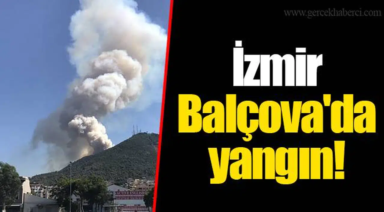 İzmir Balçova'da yangın!