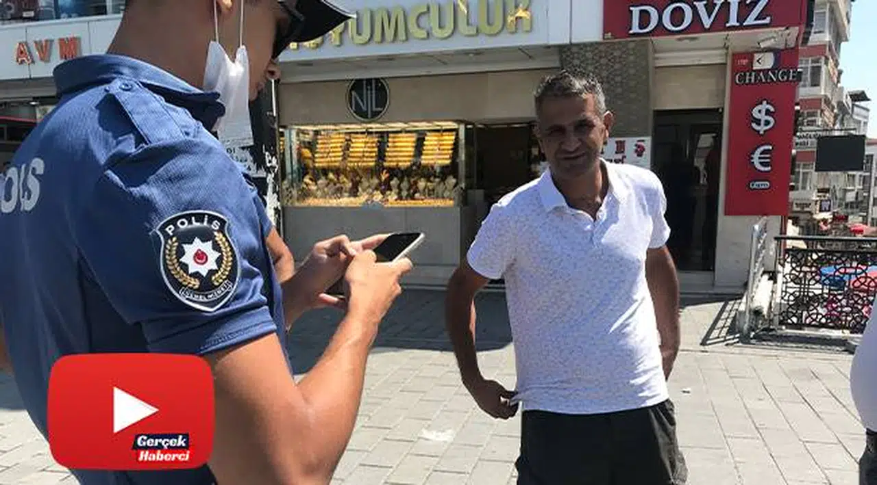 Maskesiz dışarı çıkan adamdan ikna için polise ilginç sözler