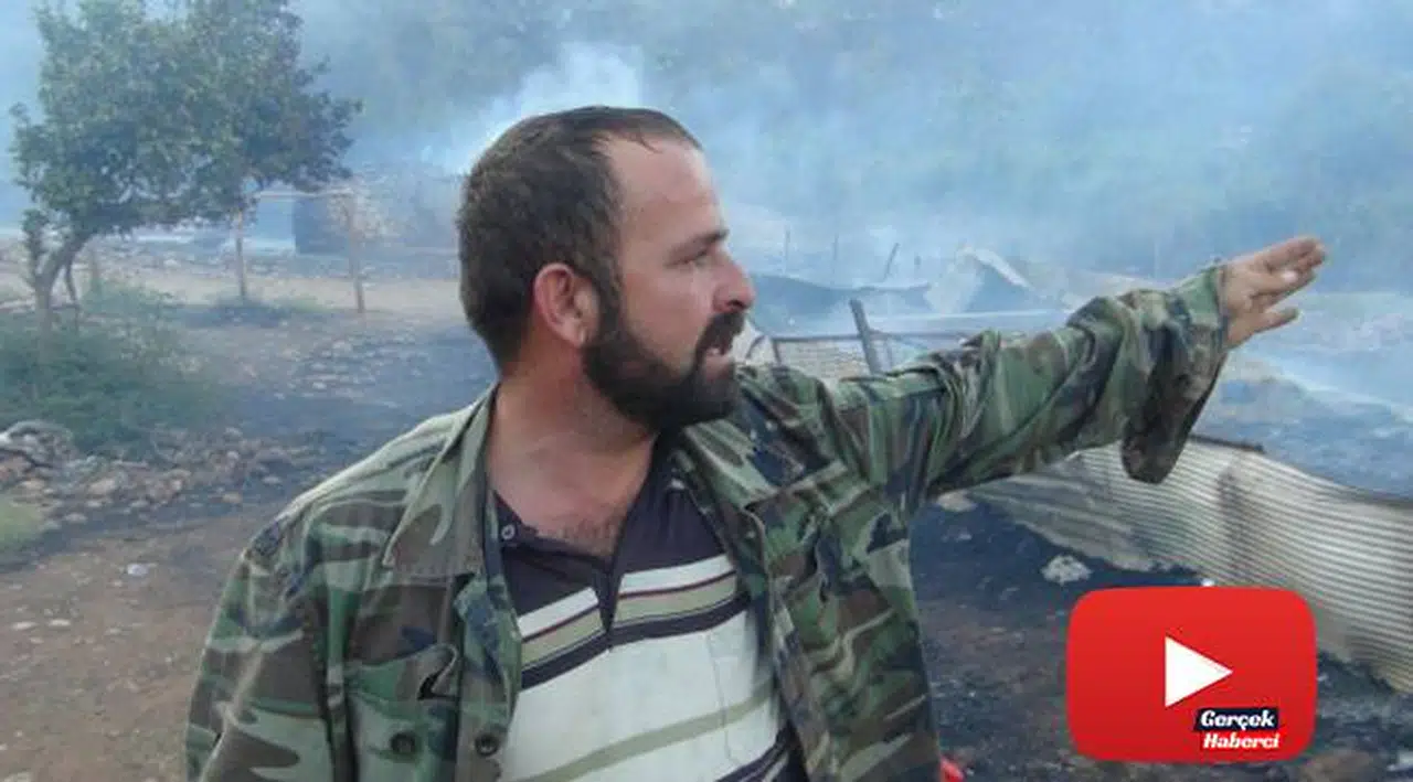 Orman yangınında ağılları yanan vatandaş gözyaşlarına hakim olamadı