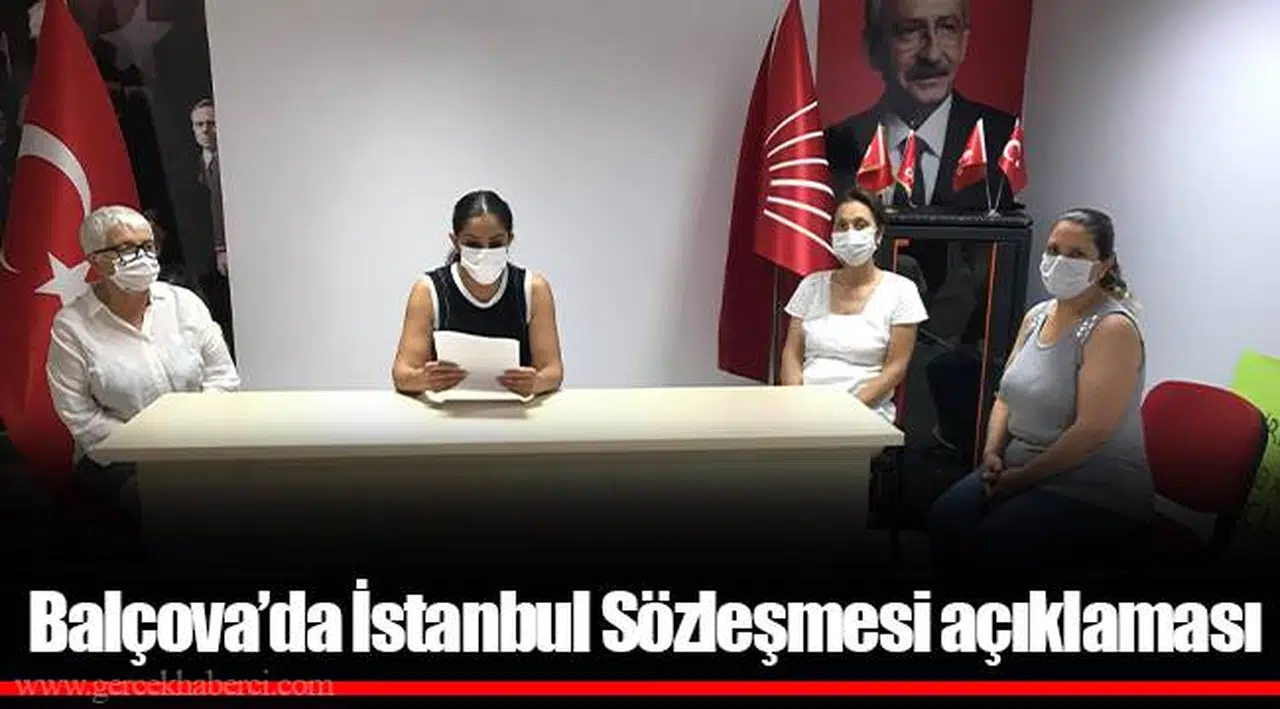 Balçova’da İstanbul Sözleşmesi açıklaması