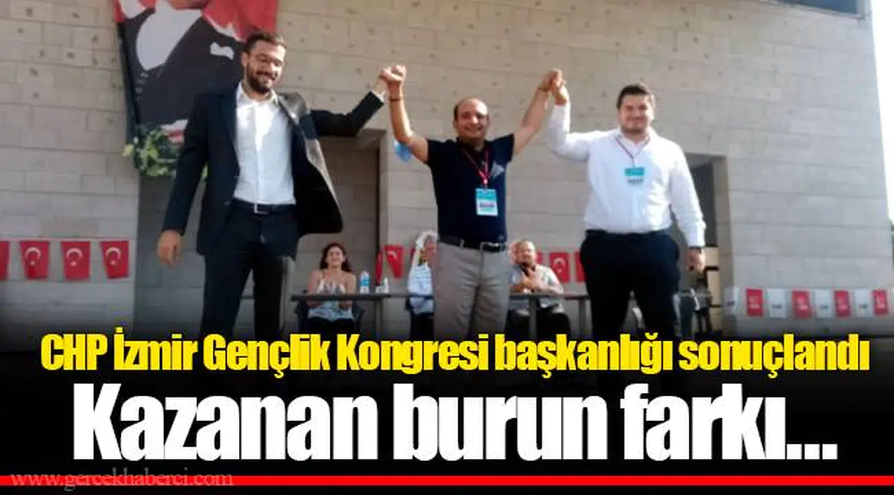 CHP İzmir Gençlik Kongresi başkanlığı sonuçlandı! Kazanan burun farkı…