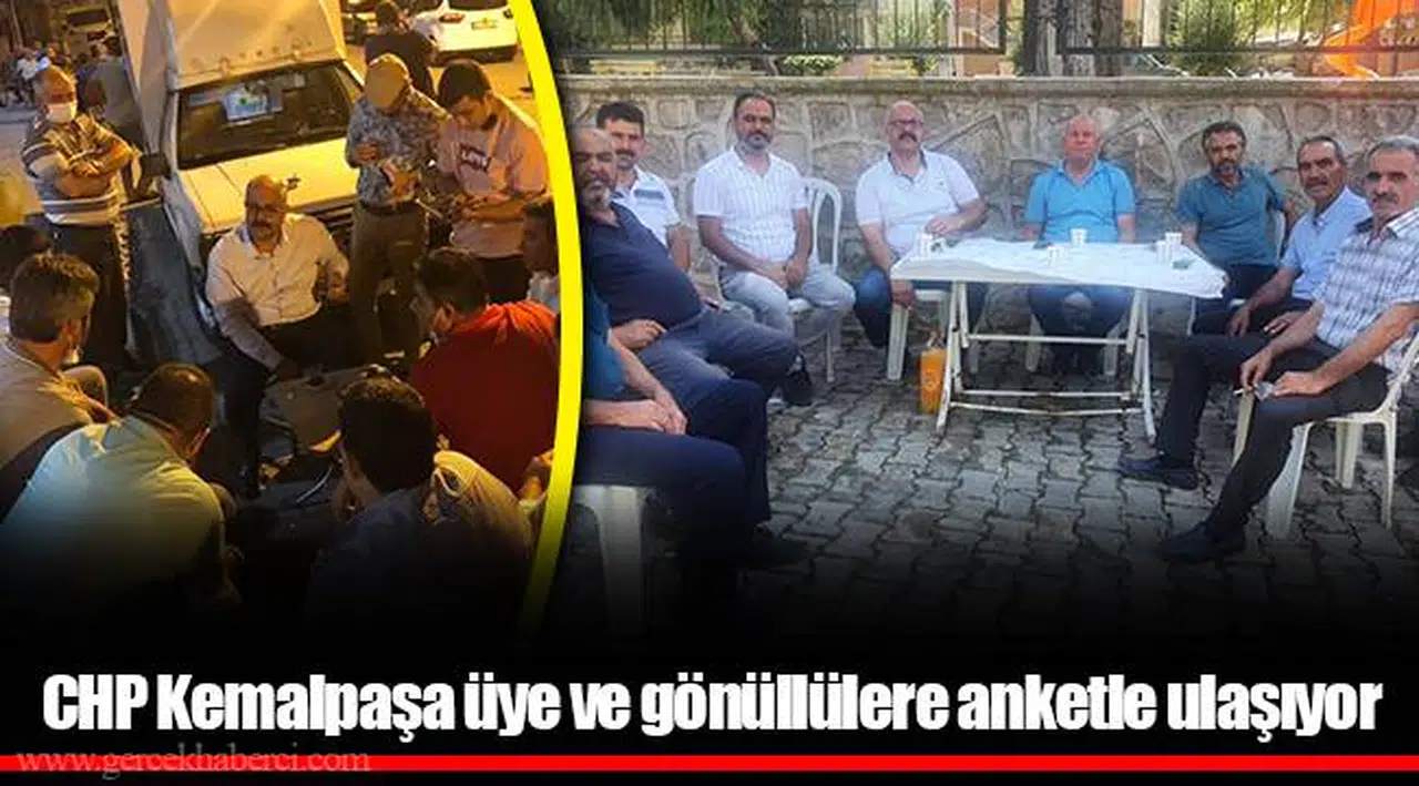 CHP Kemalpaşa üye ve gönüllülere anketle ulaşıyor