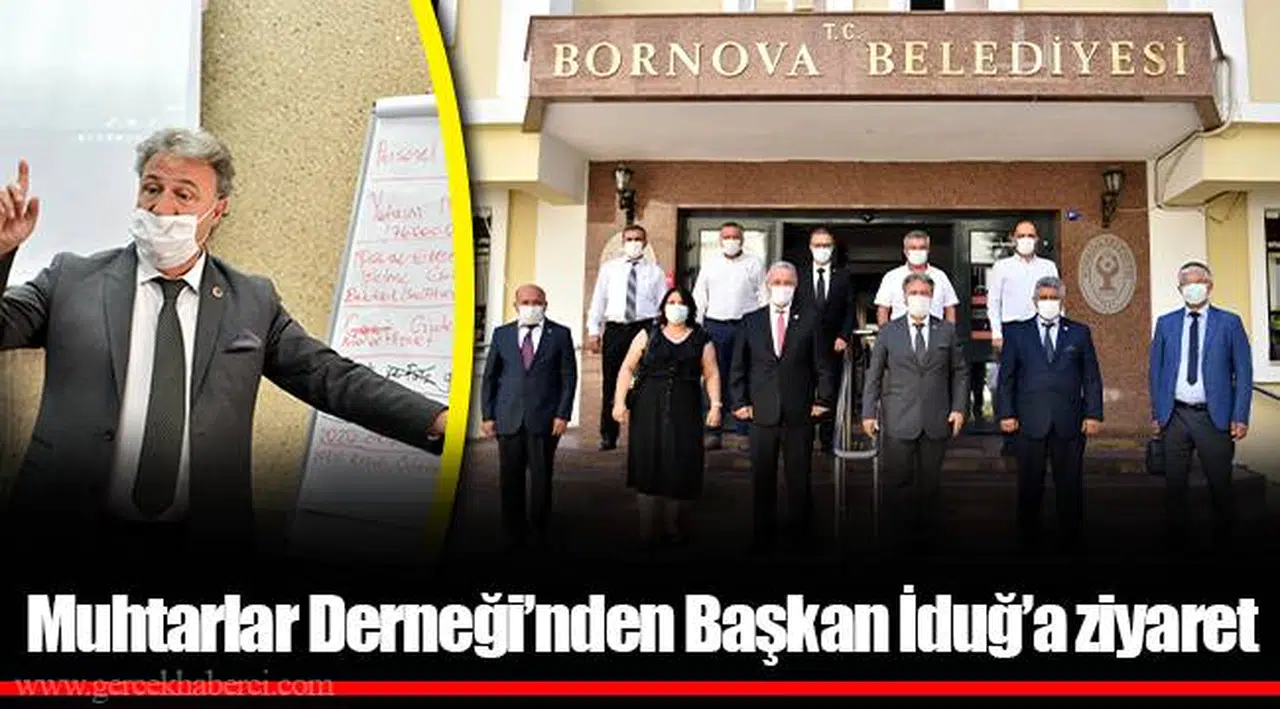 Muhtarlar Derneği’nden Başkan İduğ’a ziyaret