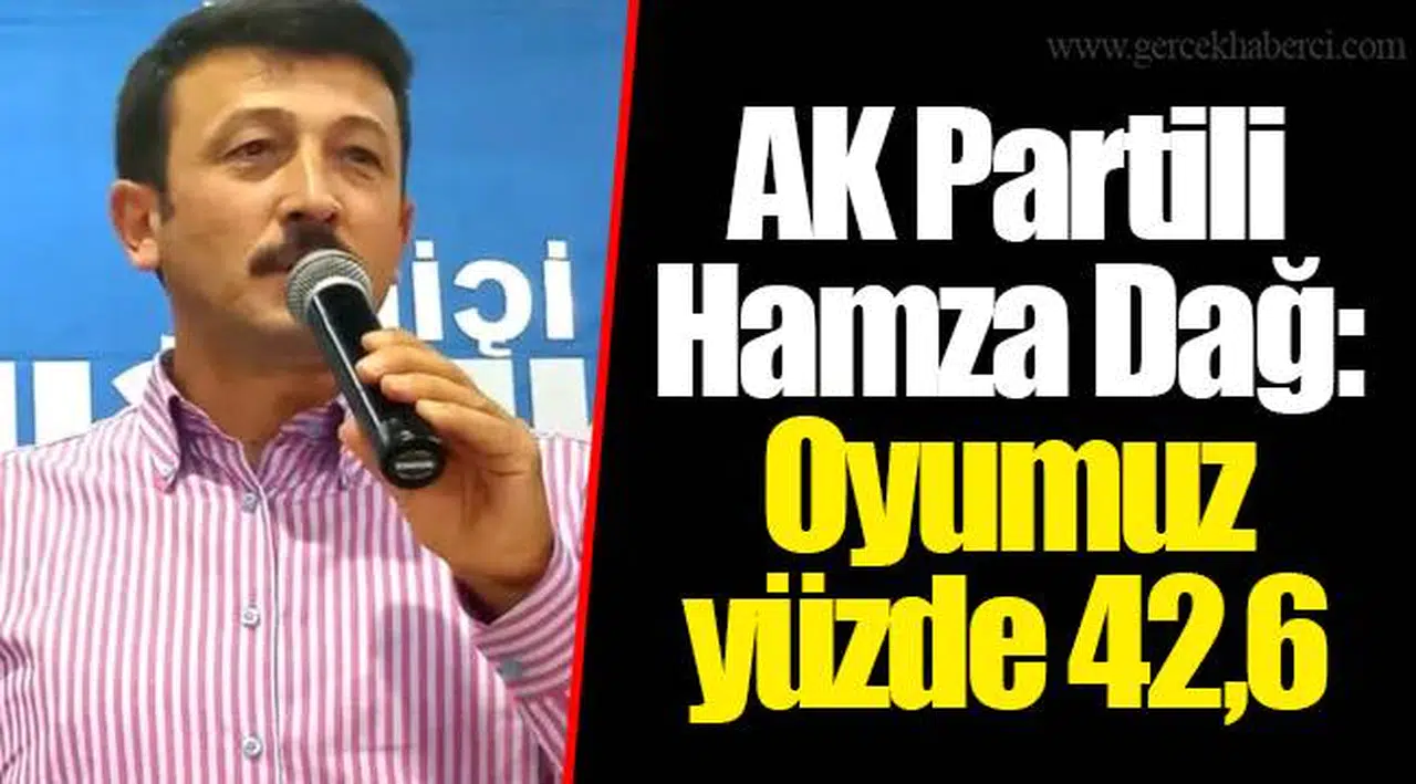 AK Partili Hamza Dağ: Oyumuz yüzde 42,6