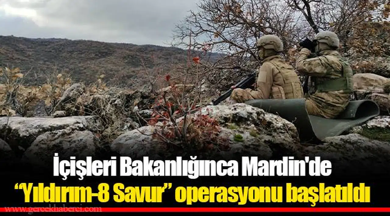 İçişleri Bakanlığınca Mardin'de “Yıldırım-8 Savur” operasyonu başlatıldı