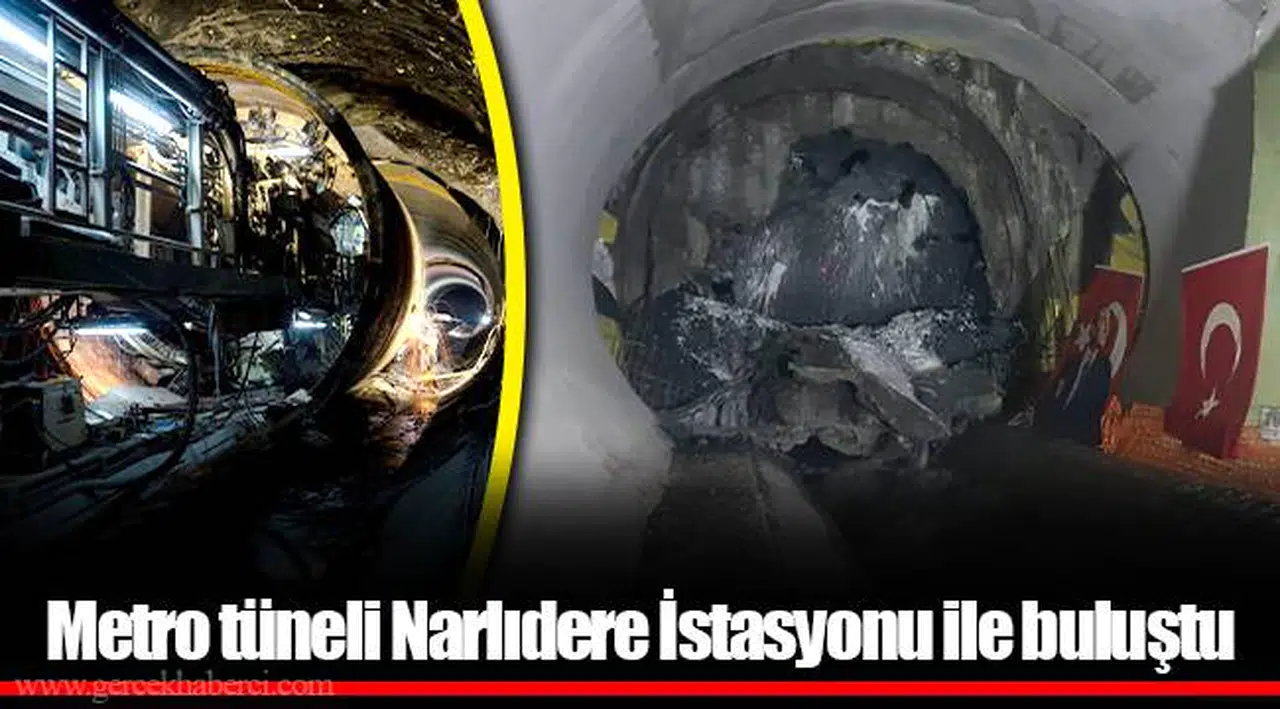 Metro tüneli Narlıdere İstasyonu ile buluştu