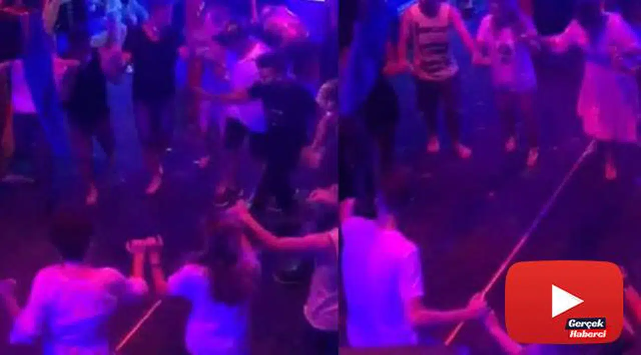 Teknedeki eğlencede korona virüs önlemleri hiçe sayıldı