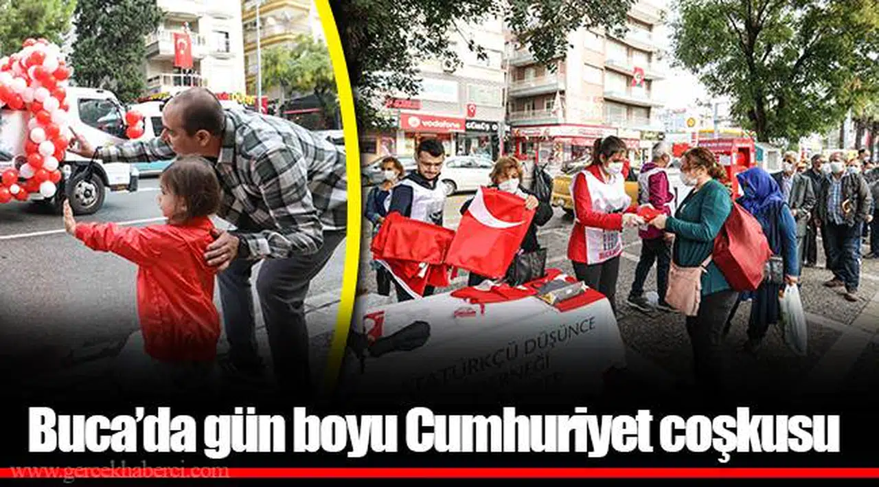 Buca’da gün boyu Cumhuriyet coşkusu 