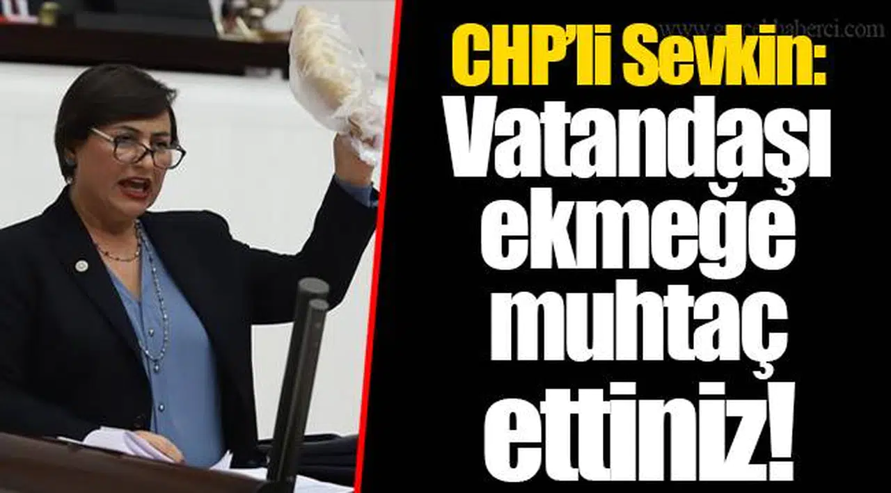 CHP’li Sevkin: Vatandaşı ekmeğe muhtaç ettiniz!