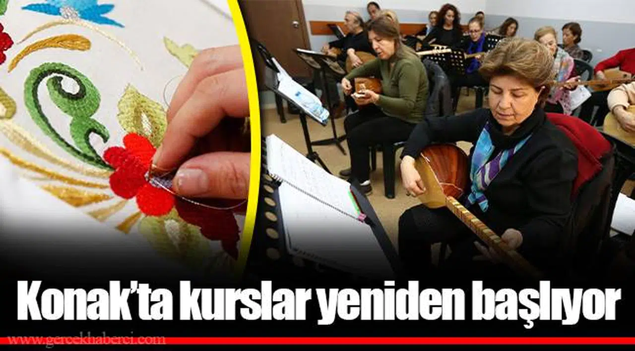 Konak’ta kurslar yeniden başlıyor