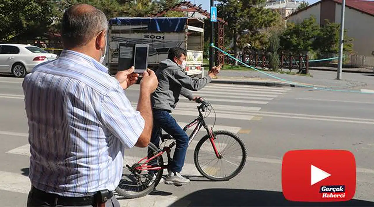 Uyarıları hiçe sayan meraklı vatandaştan ilginç tepki