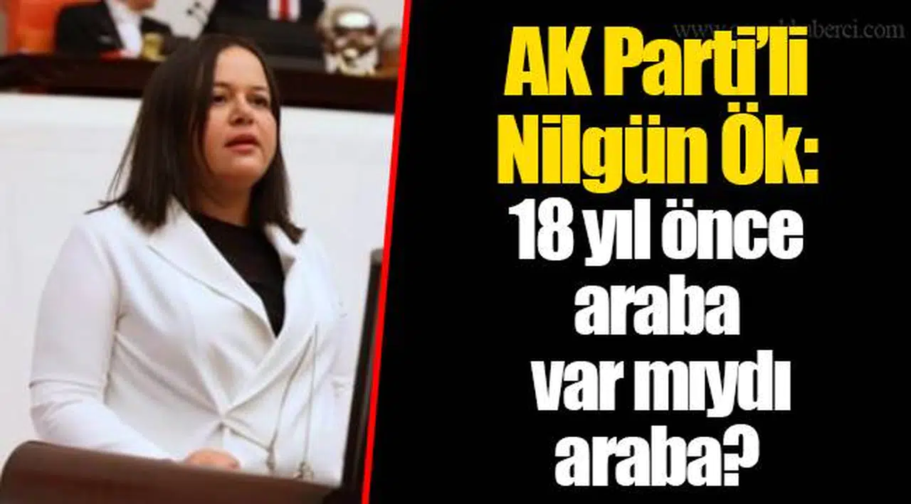 AK Parti’li Nilgün Ök: 18 yıl önce araba var mıydı araba?