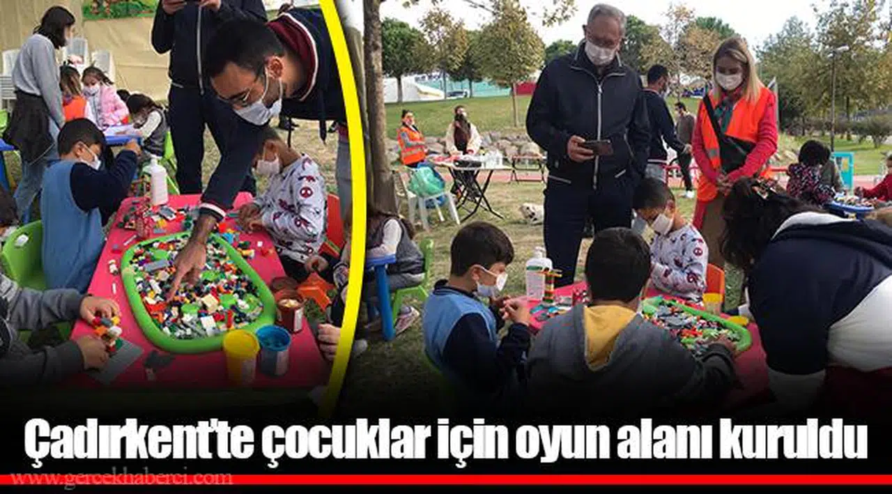 Çadırkent’te çocuklar için oyun alanı kuruldu