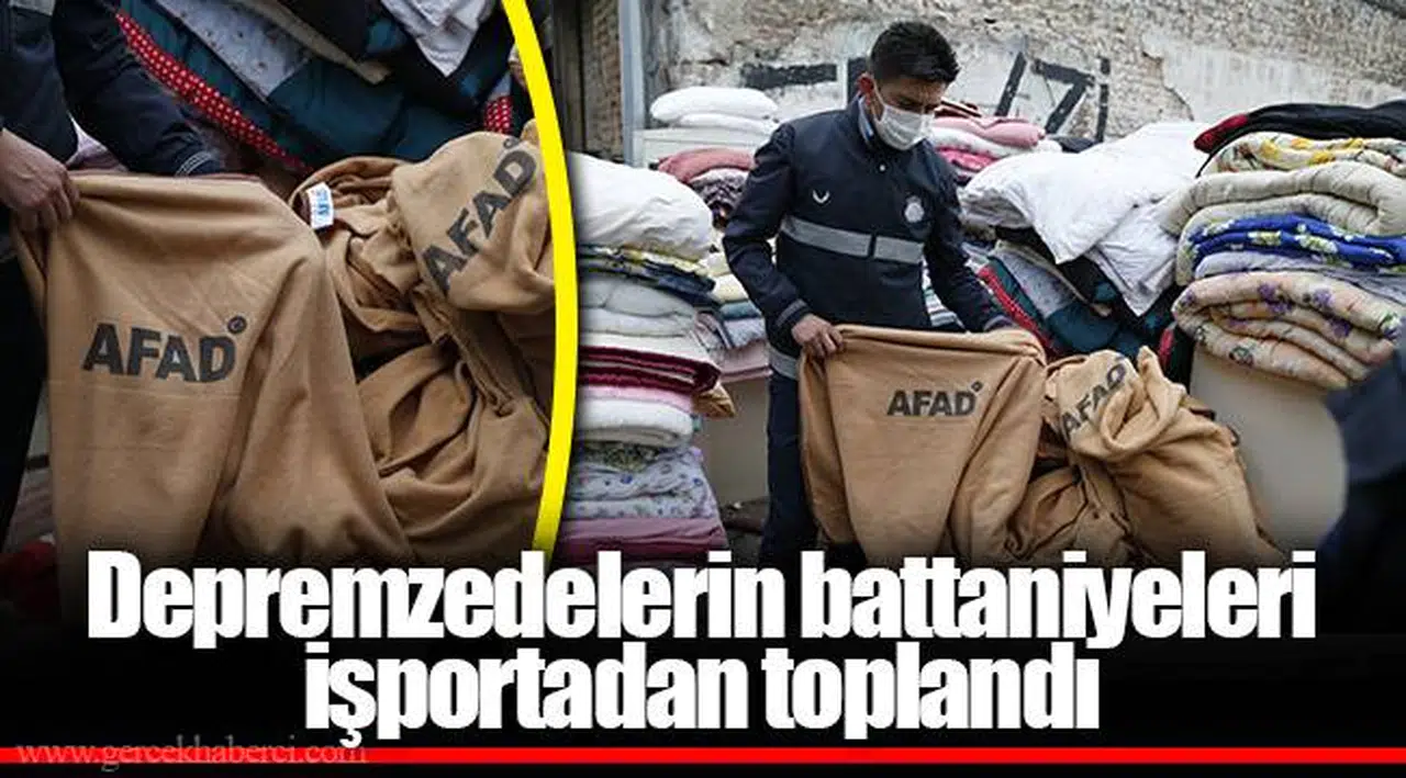Depremzedelerin battaniyeleri işportadan toplandı