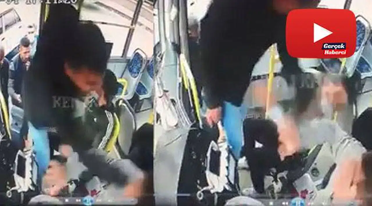 “Neden yolcumu alıyorsun” dediği halk otobüsü sürücüsünü böyle darp etti