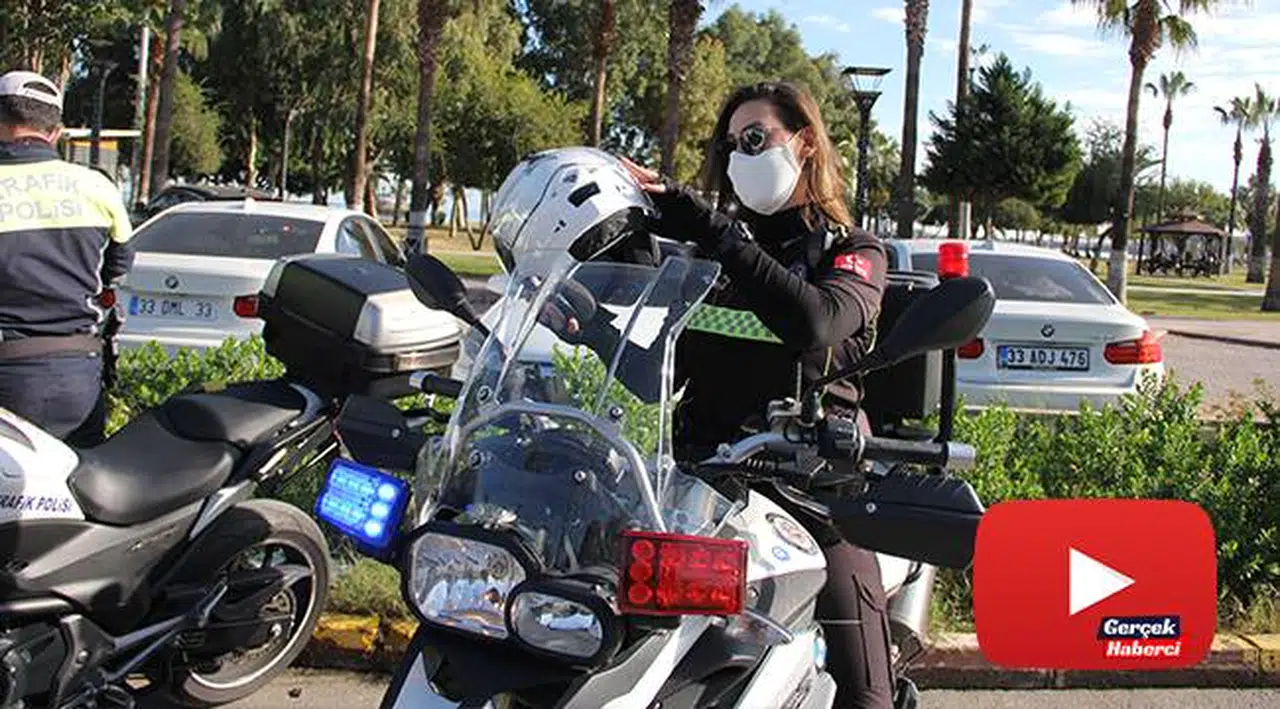 O, Mersin’in tek motorize kadın trafik polisi