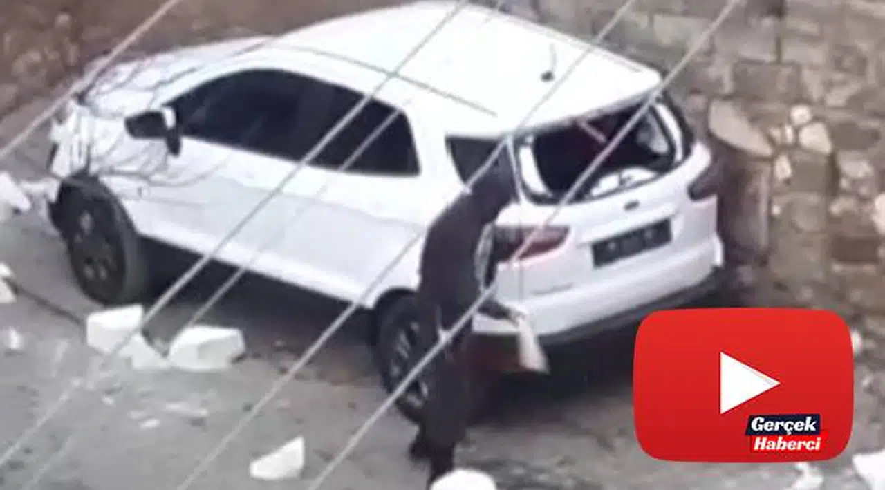 12 gün önce aldığı sıfır arabayı bu halde görünce şoka girdi