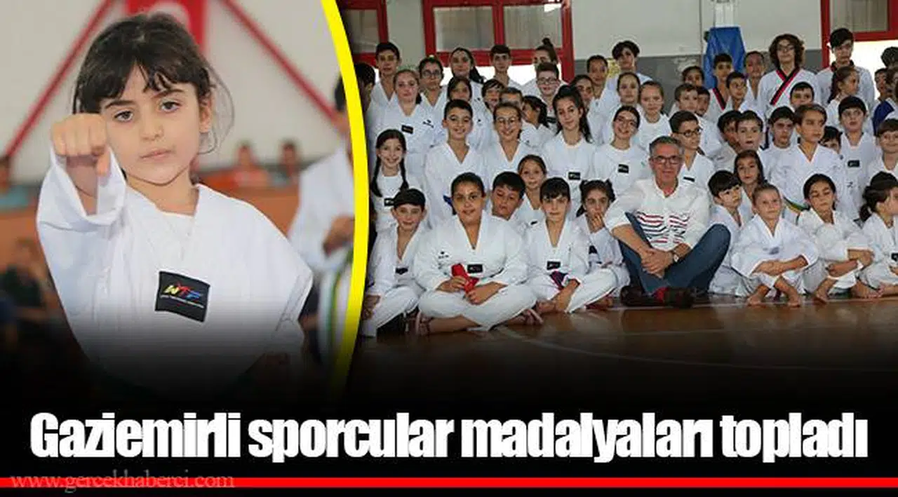 Gaziemirli sporcular madalyaları topladı