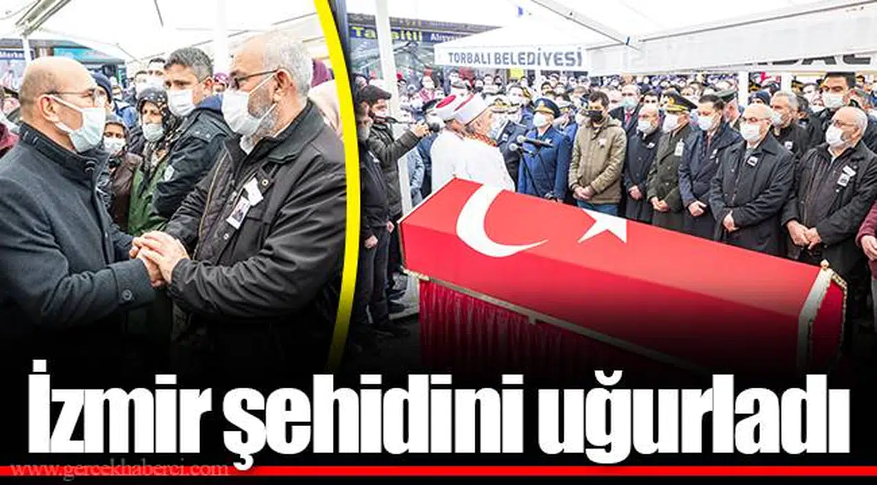 İzmir şehidini uğurladı