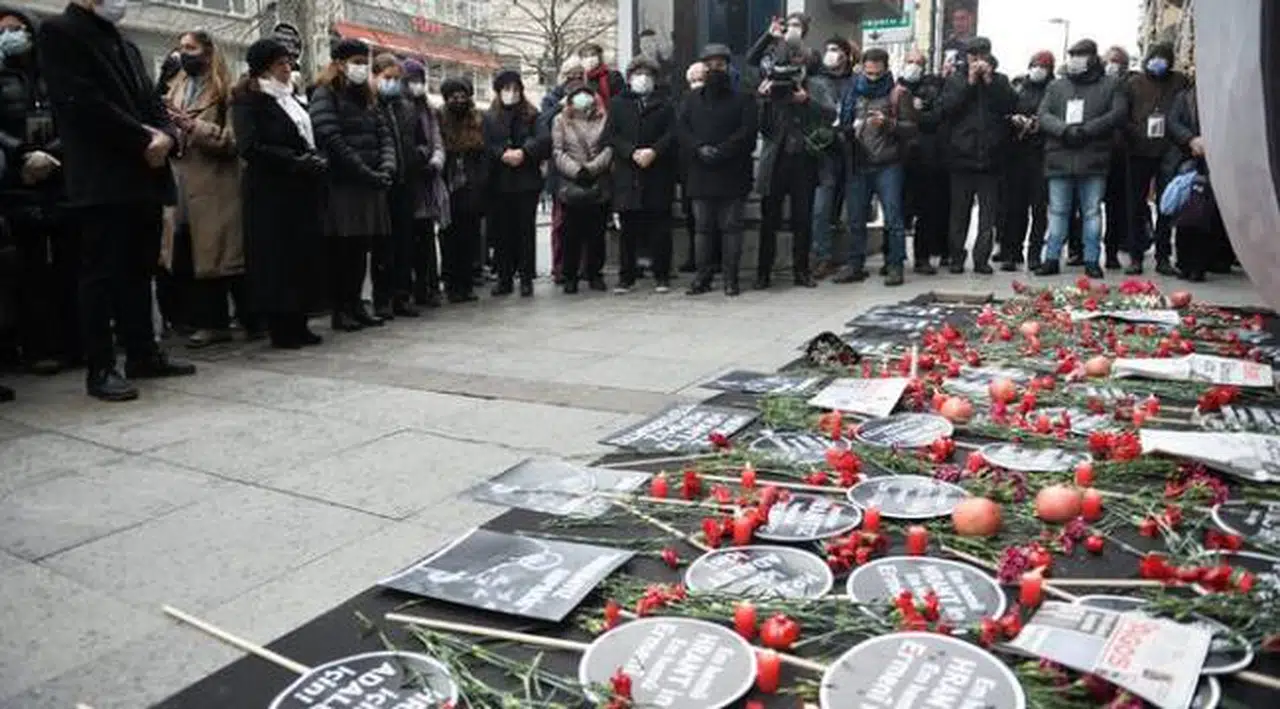 Hrant Dink öldürülüşünün 14'üncü yılında anıldı