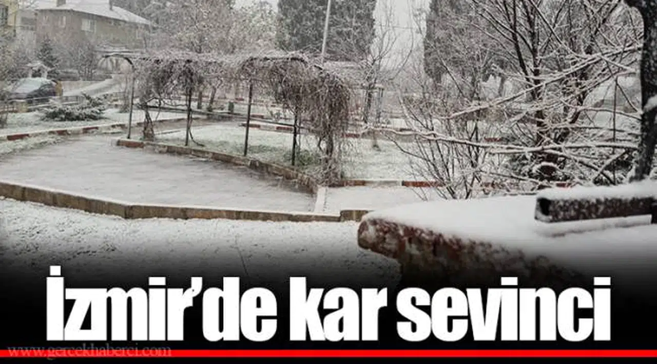İzmir’de kar sevinci