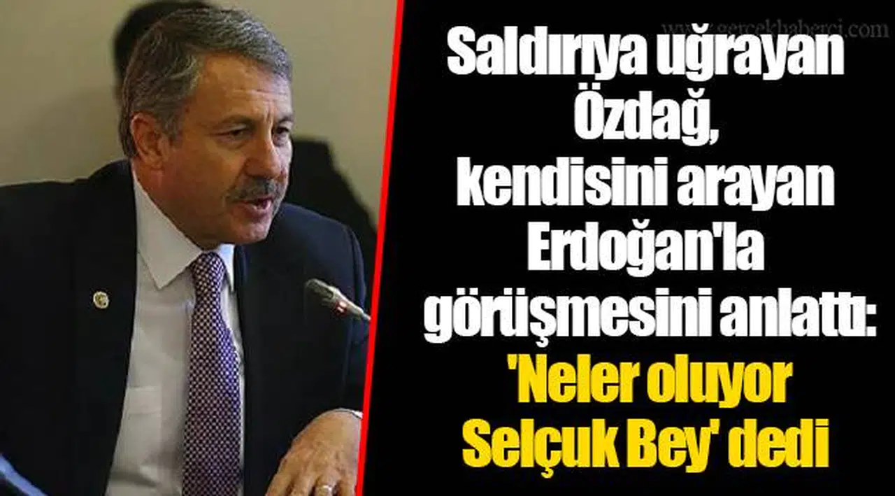 Saldırıya uğrayan Özdağ, kendisini arayan Erdoğan'la görüşmesini anlattı: 'Neler oluyor Selçuk Bey' dedi