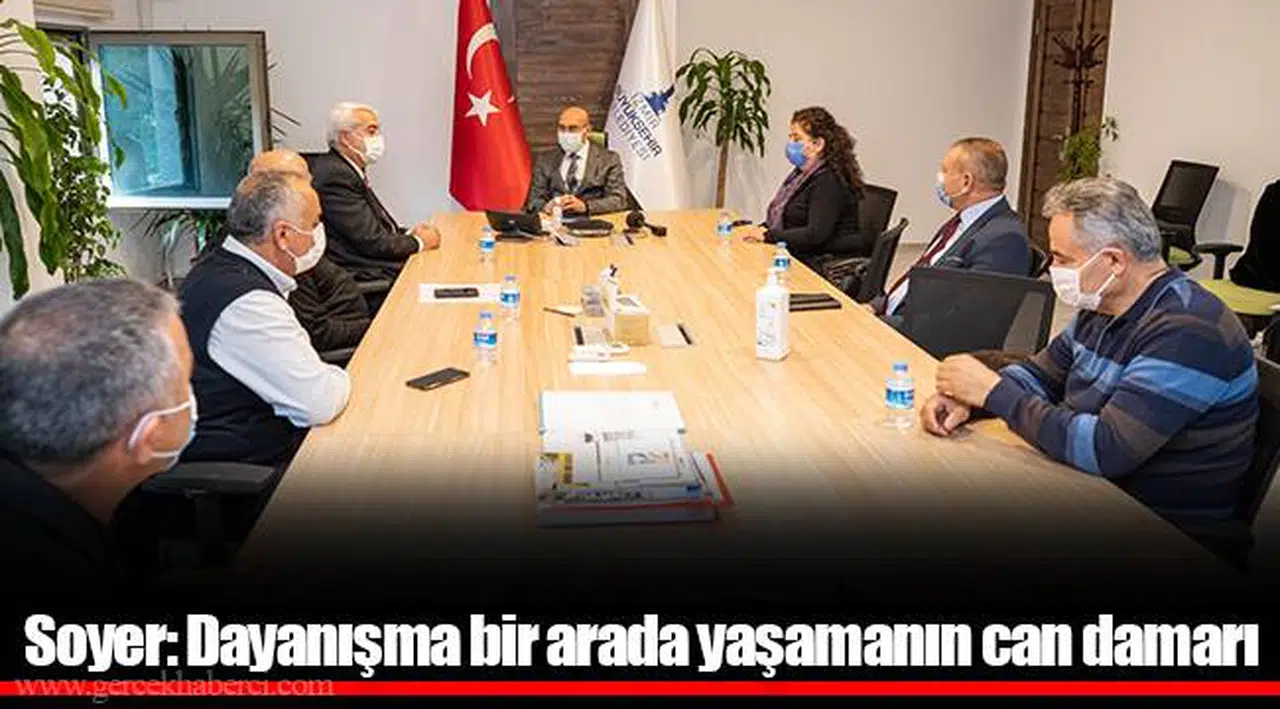 Soyer: Dayanışma bir arada yaşamanın can damarı